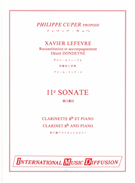 11 Sonate by Lefevre Xavier - Dondeyne Desire - for Clarinet Solo